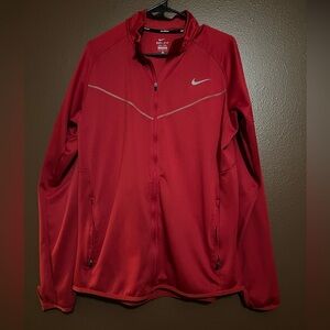 Nike Men's Dri-FIT Red Performance Jacket size large